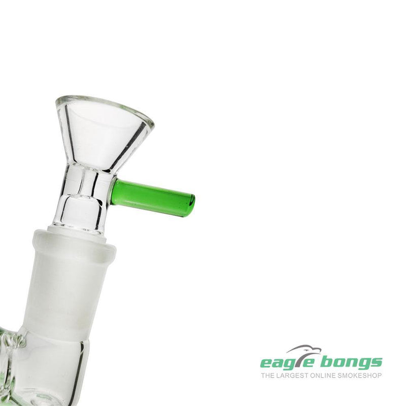 Bubblers With Bule(Green) Color Base And Mouthpiece 7.3IN - eaglebongs