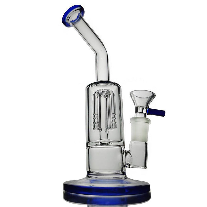 Bubblers With  Bule Color Base And Mouthpiece 7.3" - eaglebongs