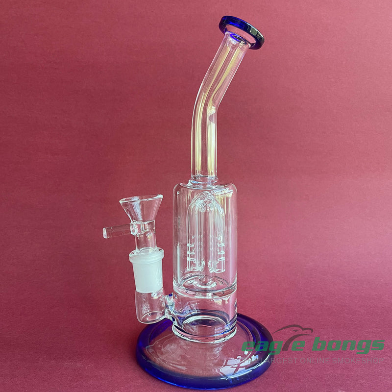 Bubblers With Bule (Green) Color Base And Mouthpiece 7.3IN