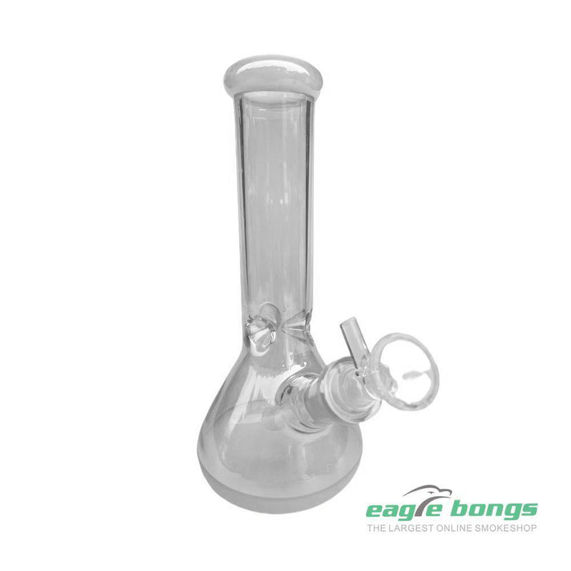 Triangle gray beaker bottom bong, large mouth bong | Grey- 8.7IN
