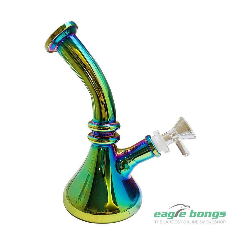 Colored Reflective Beaker Bong - 7.87IN - eaglebongs