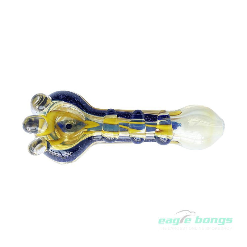 EagleBongs  Glass - Bone Head Skull Glass Pipe - eaglebongs