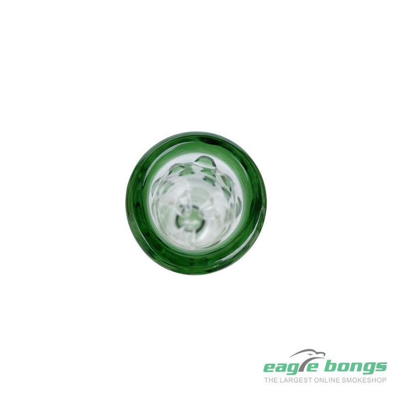 Inline To Coil Perc Beaker Bong  | Green- 14IN - eaglebongs