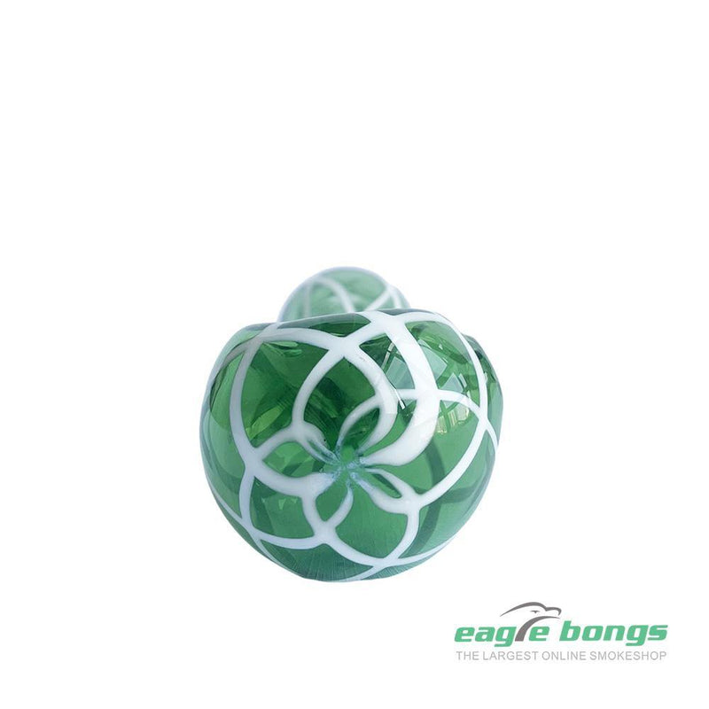 EagleBongs Glass - Mini Pink Glass Pipe with Swirling Ribbon - eaglebongs