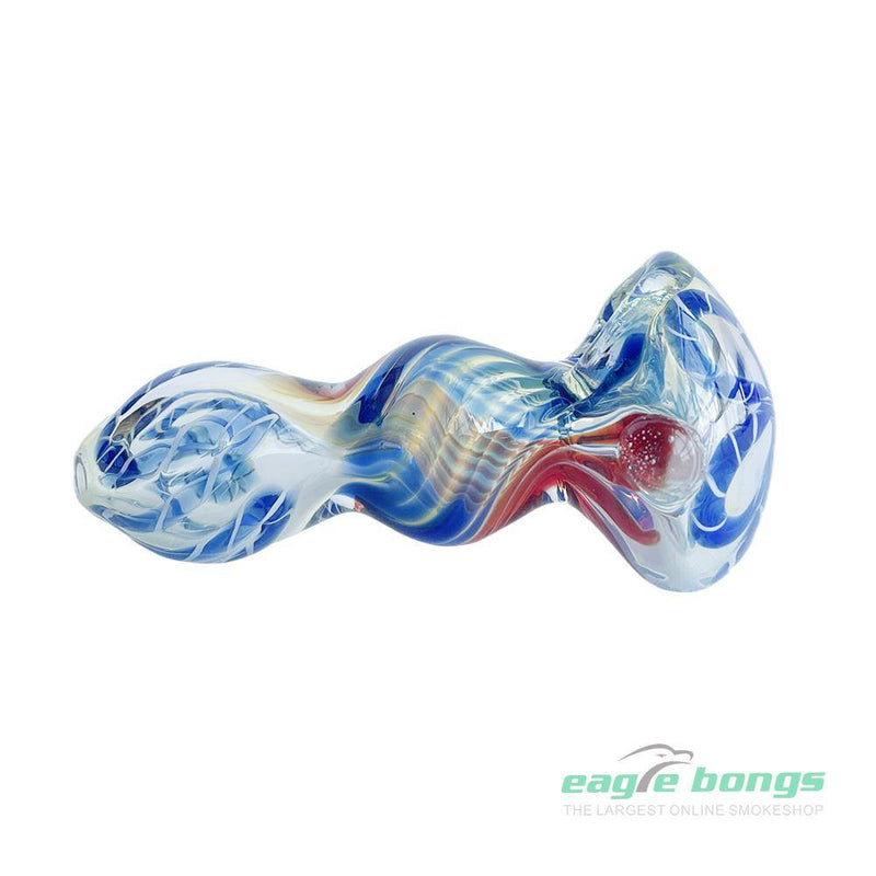 EagleBongs Glass = Strawberry Glass Spoon Pipe 3.45 - eaglebongs
