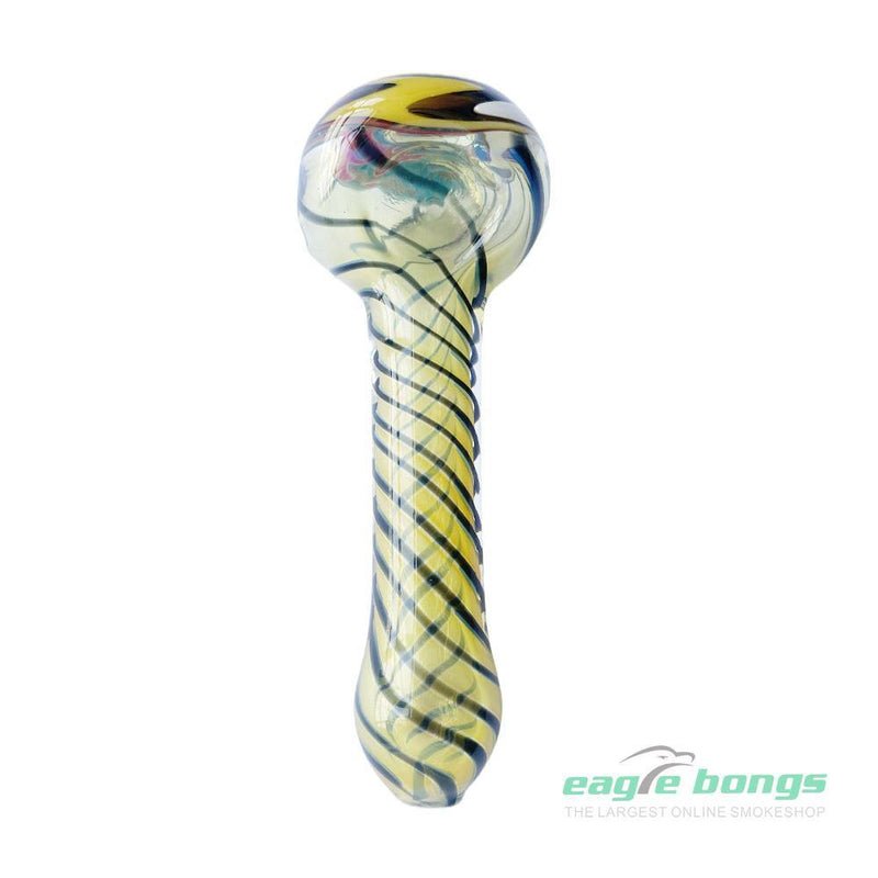 EagleBongs  Glass Thick Mouth Colored Glass Bubbler -4.3&