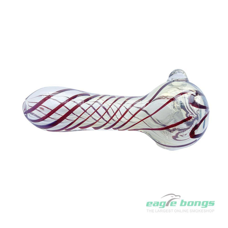 FUMED SPIRAL WITH SWIRLS AROUND - color Glass - eaglebongs