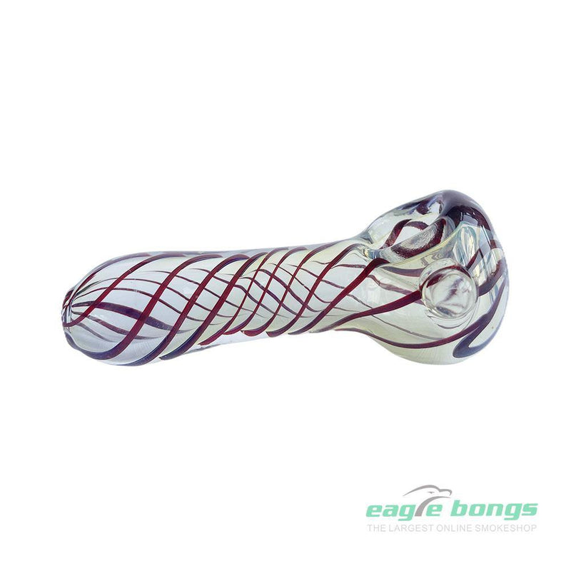 FUMED SPIRAL WITH SWIRLS AROUND - color Glass - eaglebongs