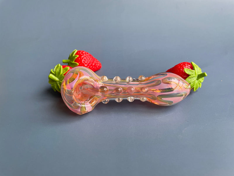 GIRLY GIRL GLASS PIPE - PINK