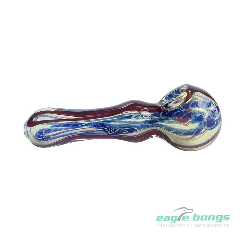 EagleBongs  Glass - Rainbow Splat Glass Pipe - eaglebongs
