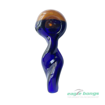 EagleBongs  Glass - Freeze-A-Bowl Glitter Pipe in Sky - eaglebongs