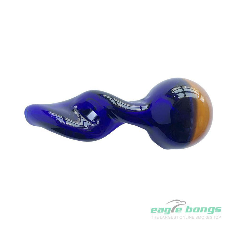 EagleBongs  Glass - Freeze-A-Bowl Glitter Pipe in Sky - eaglebongs